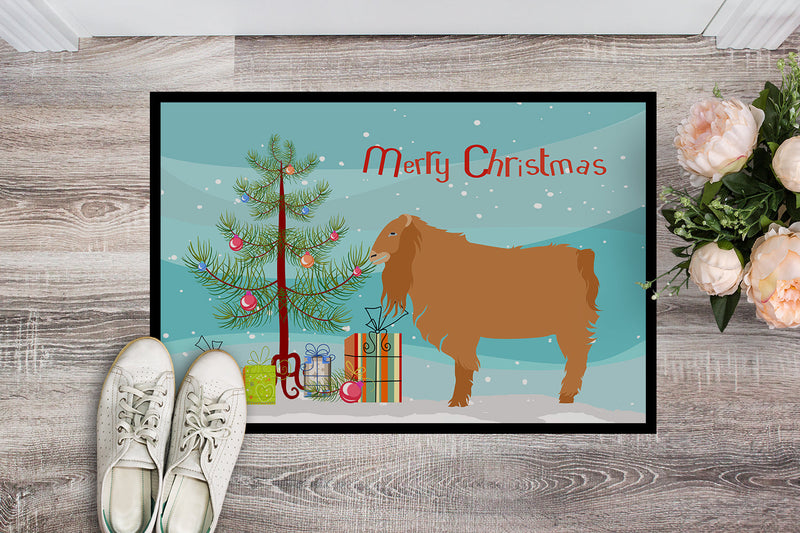 American Lamancha Goat Christmas Doormat - 24x36 Decorative Floor Mat – Indoor/Outdoor Rug with Artistic Flair BB9252JMAT