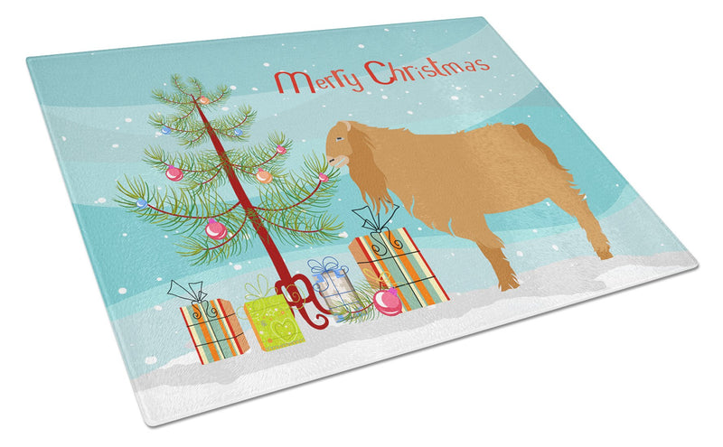 American Lamancha Goat Christmas Glass Cutting Boards – Durable, Decorative Kitchen Art Large BB9252LCB