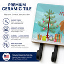 American Lamancha Goat Christmas Leash or Key Holder Wall Hooks, Coat Rack Wall Mount, for Hanging Keys, Towels, Aprons, Leashes