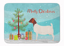 Boer Goat Christmas Machine Washable Memory Foam Mat BB9253RUG