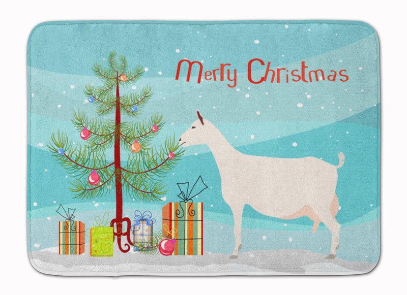 Saanen Goat Christmas Machine Washable Memory Foam Mat BB9256RUG