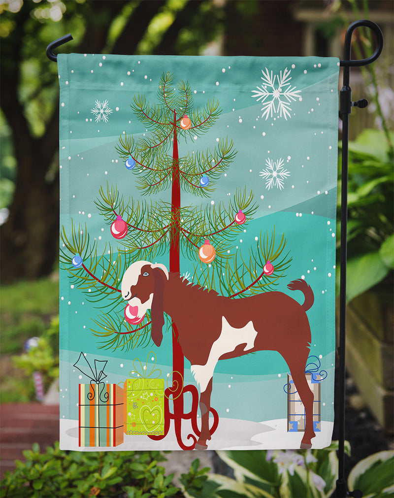 Jamnapari Goat Christmas Flag Garden Size BB9257GF