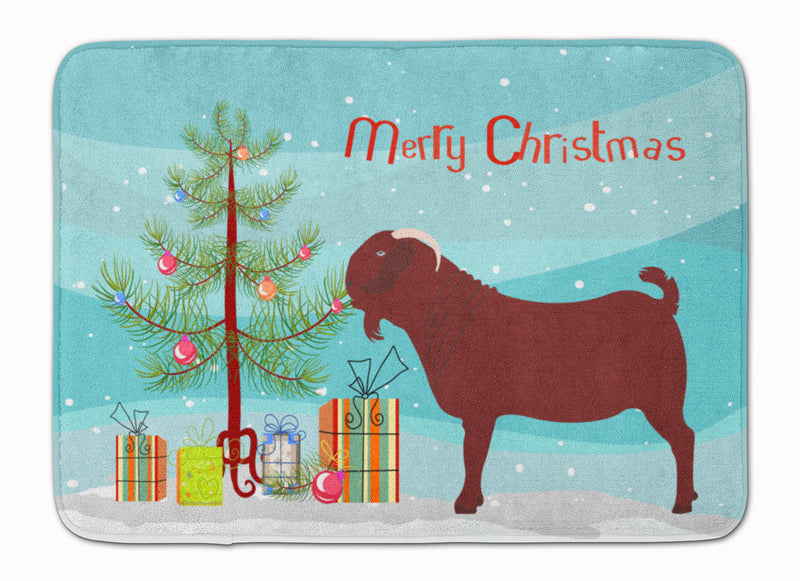 Kalahari Red Goat Christmas Machine Washable Memory Foam Mat BB9258RUG