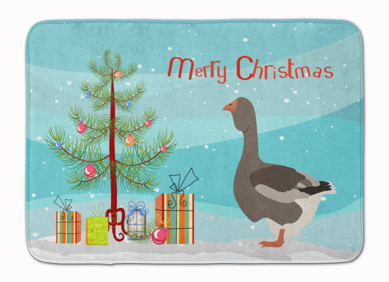 Toulouse Goose Christmas Machine Washable Memory Foam Mat BB9264RUG