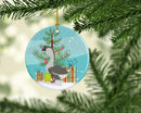 African Goose Christmas Ornament - Round Ceramic Ornament – Artist-Designed Keepsake Decoration BB9266CO1
