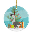 African Goose Christmas Ornament - Round Ceramic Ornament – Artist-Designed Keepsake Decoration BB9266CO1