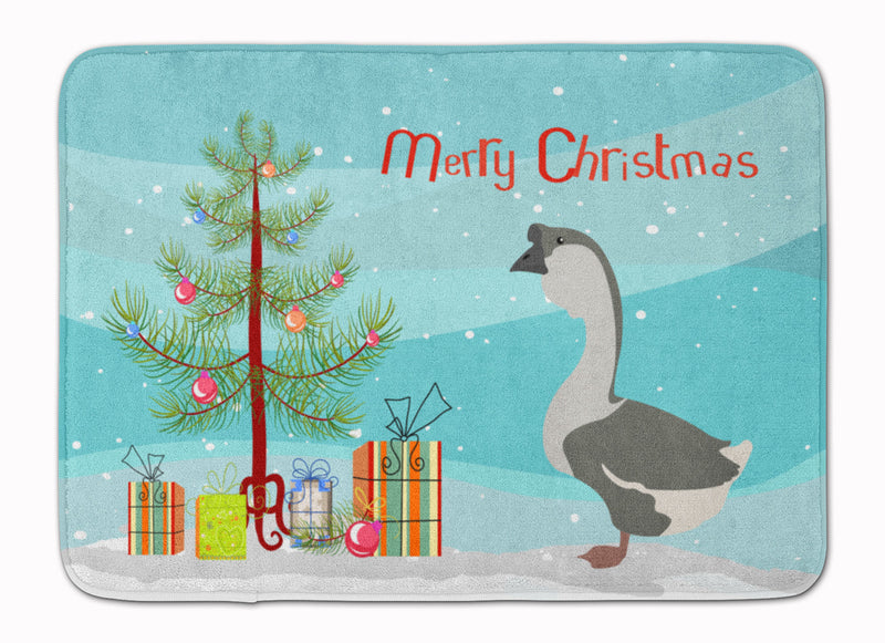 African Goose Christmas Machine Washable Memory Foam Mat BB9266RUG