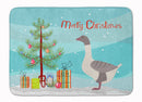 Buff Grey Back Goose Christmas Memory Foam Kitchen Mat Machine Washable Anti-Fatigue Cushion Comfort Bath or Kitchen Rug