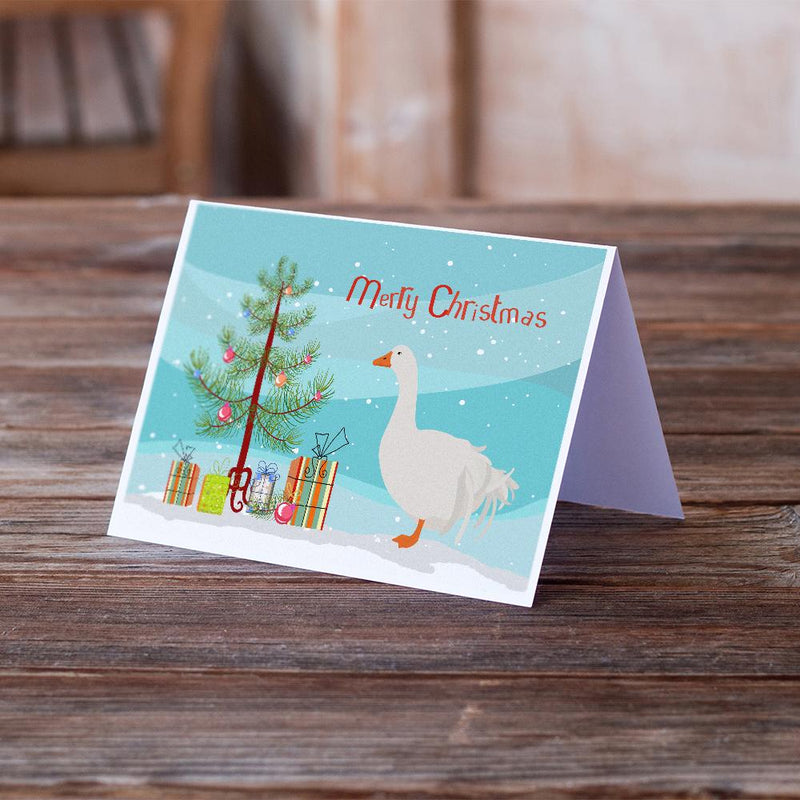 Sebastopol Goose Christmas Greeting Cards and Envelopes Pack of 8