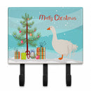 Sebastopol Goose Christmas Leash or Key Holder Wall Hooks, Coat Rack Wall Mount, for Hanging Keys, Towels, Aprons, Leashes