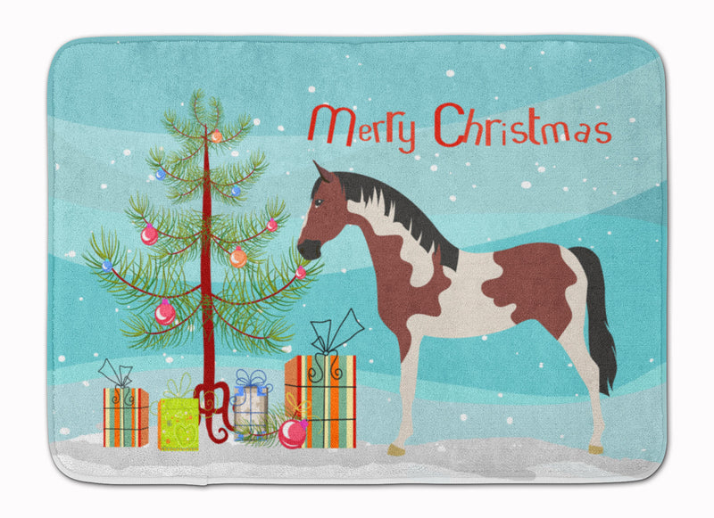 Pinto Horse Christmas Machine Washable Memory Foam Mat BB9274RUG