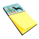 Friesian Horse Christmas Watercolor Sticky Note Holder Refillable Dispenser Desk Accessory 3x3 Pad Gift