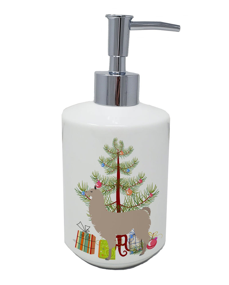 Llama Christmas Ceramic Soap Dispenser
