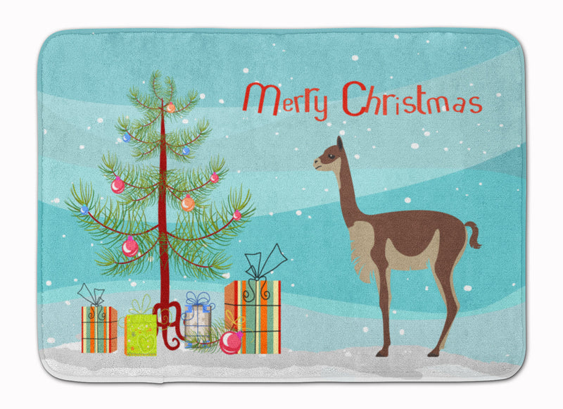 Vicugna or Vicuna Christmas Machine Washable Memory Foam Mat BB9284RUG