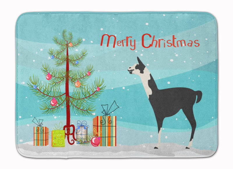 Llama Q' Ara Christmas Machine Washable Memory Foam Mat BB9285RUG