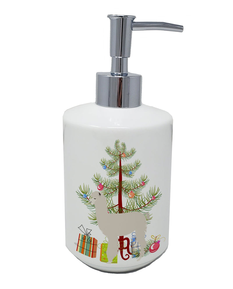 Alpaca Christmas Ceramic Soap Dispenser