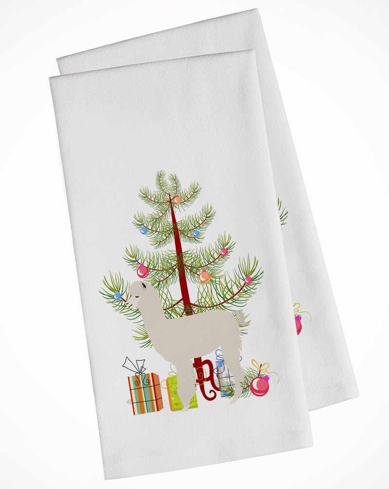 Alpaca Christmas Kitchen Towels – Set of 2 - Decorative & Absorbent Cotton | BB9286WTKT