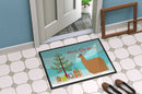 Alpaca Suri Christmas Doormat - 18x27 Decorative Floor Mat – Indoor/Outdoor Rug with Artistic Flair BB9287MAT