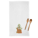 Alpaca Suri Christmas Kitchen Towels – Set of 2 - Decorative & Absorbent Cotton | BB9287WTKT