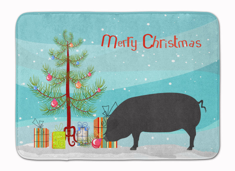 Devon Large Black Pig Christmas Machine Washable Memory Foam Mat BB9298RUG