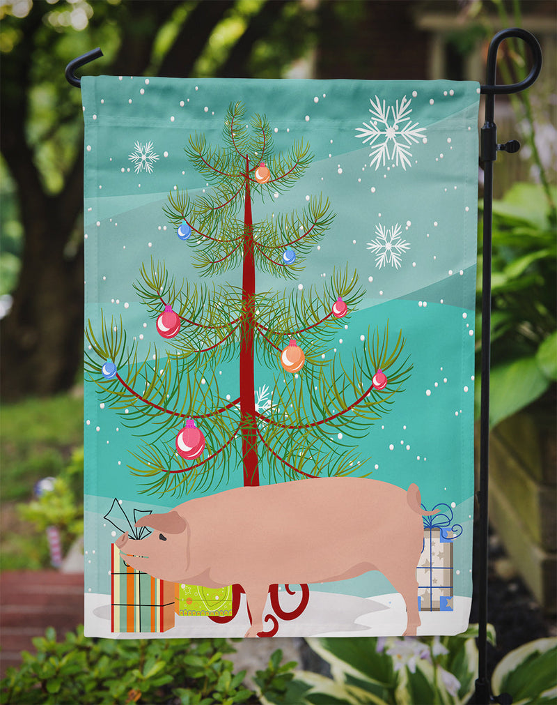 American Landrace Pig Christmas Garden Flag - Outdoor Decorative Yard Flag BB9299GF