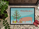 American Landrace Pig Christmas Doormat - 18x27 Decorative Floor Mat – Indoor/Outdoor Rug with Artistic Flair BB9299MAT