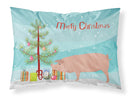 American Landrace Pig Christmas Fabric Standard Pillowcase – Artistic Decorative Front, White Back BB9299PILLOWCASE
