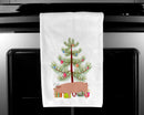 American Landrace Pig Christmas Kitchen Towels – Set of 2 - Decorative & Absorbent Cotton | BB9299WTKT