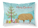 Hungarian Mangalica Pig Christmas Standard Pillowcase Lightweight Super Soft Easy Care Decorative Artwork Pillowcase, Standard