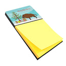Wild Boar Pig Christmas Watercolor Sticky Note Holder Refillable Dispenser Desk Accessory 3x3 Pad Gift