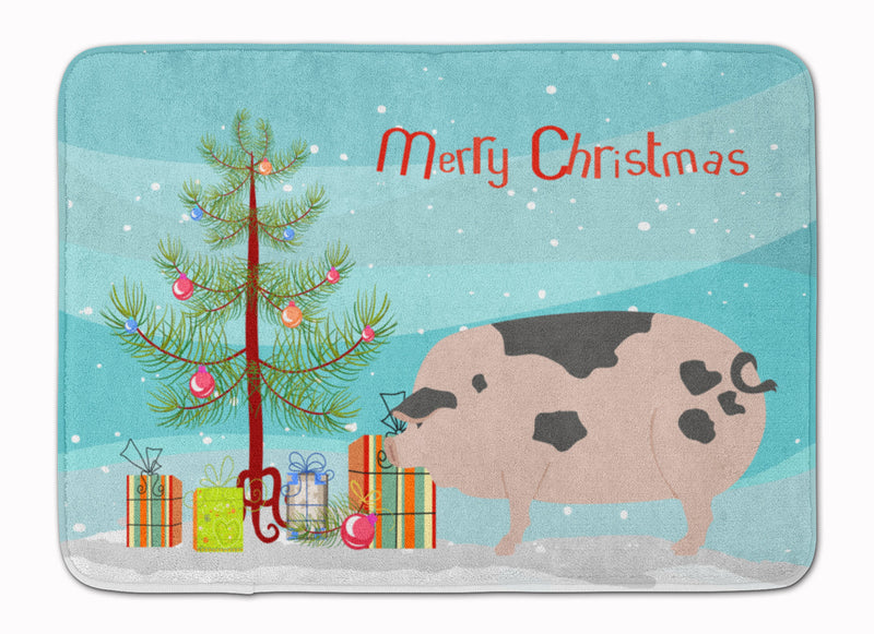 Gloucester Old Spot Pig Christmas Machine Washable Memory Foam Mat BB9307RUG