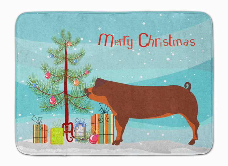 Duroc Pig Christmas Machine Washable Memory Foam Mat BB9309RUG