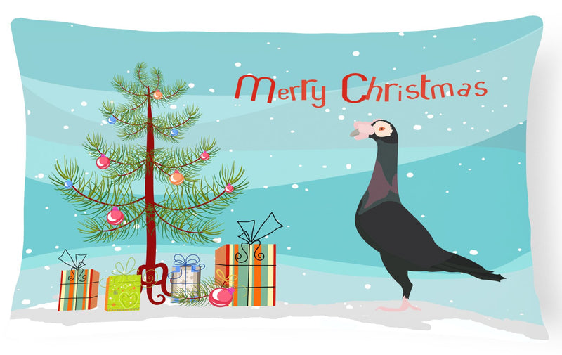 English Carrier Pigeon Christmas Canvas Fabric Decorative Pillow BB9312PW1216