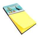 English Carrier Pigeon Christmas Watercolor Sticky Note Holder Refillable Dispenser Desk Accessory 3x3 Pad Gift