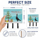 English Carrier Pigeon Christmas Leash or Key Holder Wall Hooks, Coat Rack Wall Mount, for Hanging Keys, Towels, Aprons, Leashes