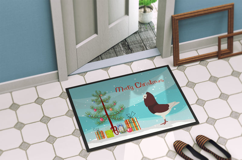 Capuchin Red Pigeon Christmas Indoor or Outdoor Mat 24x36 BB9315JMAT