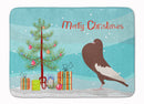 English Pouter Pigeon Christmas Memory Foam Kitchen Mat Machine Washable Anti-Fatigue Cushion Comfort Bath or Kitchen Rug