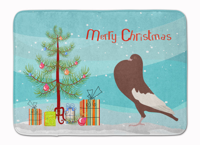 English Pouter Pigeon Christmas Machine Washable Memory Foam Mat BB9321RUG