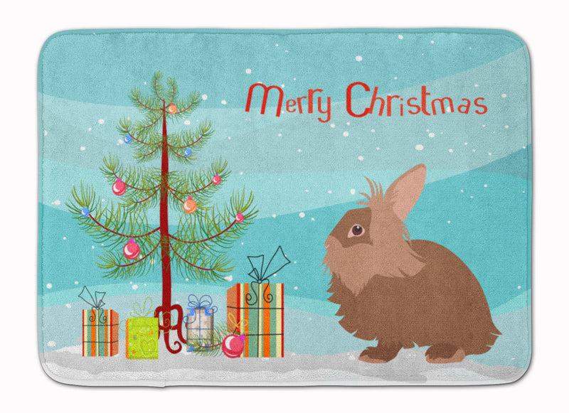 Lionhead Rabbit Christmas Machine Washable Memory Foam Mat BB9327RUG