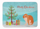 English Lop Rabbit Christmas Memory Foam Kitchen Mat Machine Washable Anti-Fatigue Cushion Comfort Bath or Kitchen Rug