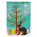 Tan Rabbit Christmas House Flag 28x40 Porch Sleeve Pole Decorative Outside Yard Banner Artwork Wall Hanging, Polyester