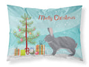 Giant Chinchilla Rabbit Christmas Standard Pillowcase Lightweight Super Soft Easy Care Decorative Artwork Pillowcase, Standard