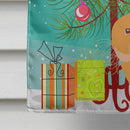 Holland Lop Rabbit Christmas House Flag 28x40 Porch Sleeve Pole Decorative Outside Yard Banner Artwork Wall Hanging, Polyester