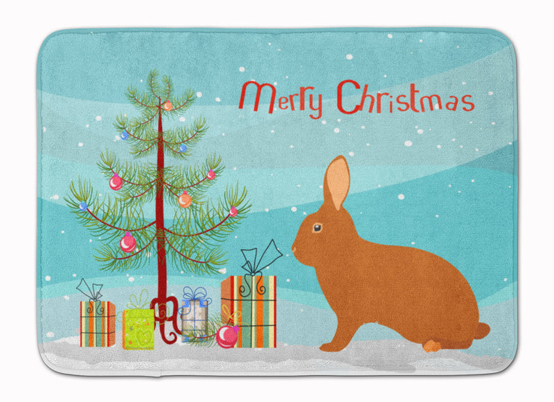 Rex Rabbit Christmas Machine Washable Memory Foam Mat BB9336RUG