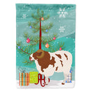 Jacob Sheep Christmas House Flag 28x40 Porch Sleeve Pole Decorative Outside Yard Banner Artwork Wall Hanging, Polyester