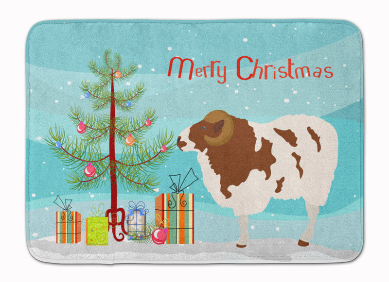 Jacob Sheep Christmas Machine Washable Memory Foam Mat BB9342RUG