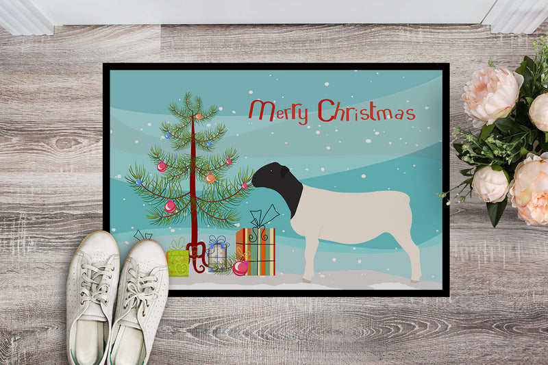 Dorper Sheep Christmas Doormat - 18x27 Decorative Floor Mat – Indoor/Outdoor Rug with Artistic Flair BB9345MAT
