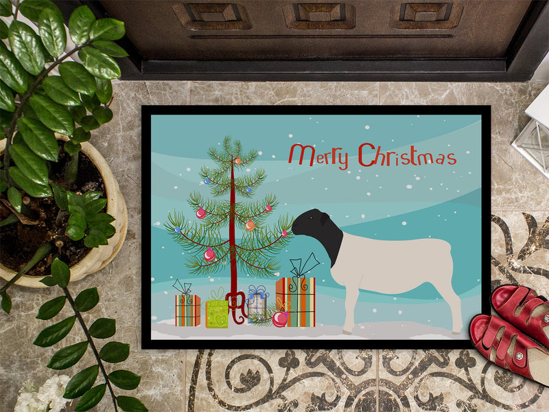 Dorper Sheep Christmas Doormat - 18x27 Decorative Floor Mat – Indoor/Outdoor Rug with Artistic Flair BB9345MAT