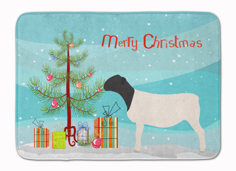 Dorper Sheep Christmas Machine Washable Memory Foam Mat BB9345RUG