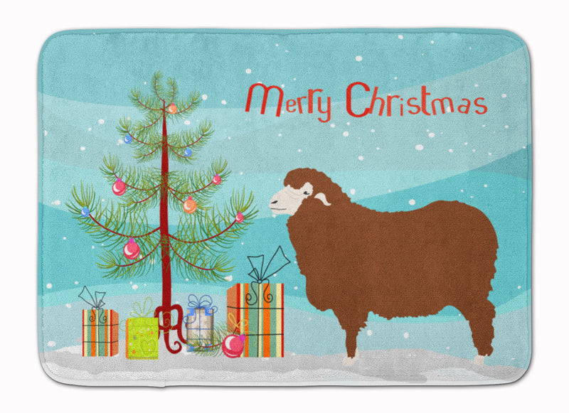 Merino Sheep Christmas Machine Washable Memory Foam Mat BB9348RUG